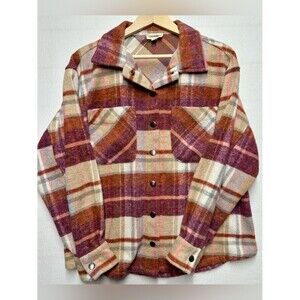 ee:some Women’s Small Heavyweight Snap Front Plaid Shacket | Fall Vibes